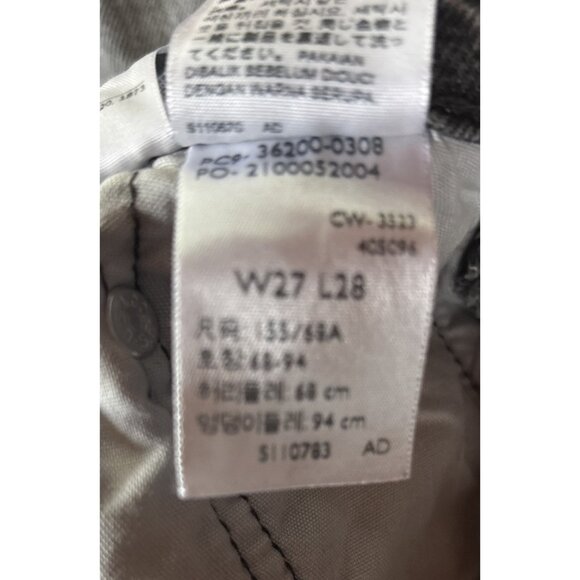 Levies Mens Button Fly 501 27/28 Light Black/gray  Denim Jeans High RIse Premium - Picture 11 of 14